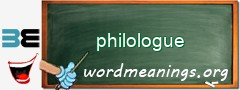 WordMeaning blackboard for philologue